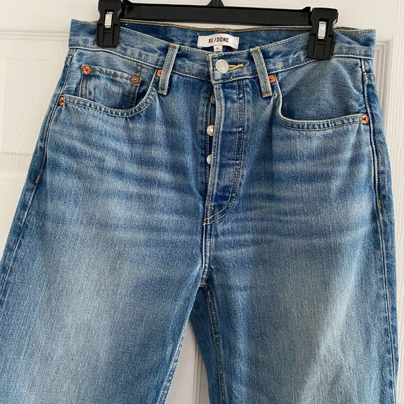 Re/Done 70s Bootcut Jeans in "Crystal Blue, size 27 - Picture 6 of 10